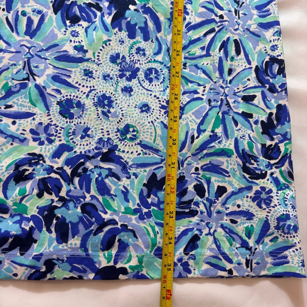 Lilly Pulitzer Carlile Sheath Dress Bell Sleeve Iris Blue High Maintenance Sz Sm - Picture 16 of 16